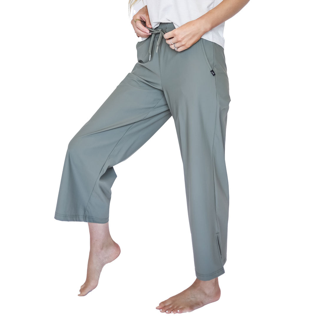 Best Wide Leg Tech Pants for Women - Comfortable Stretch Travel & Work Pants - Perfect for Yoga, Office & Casual Wear
