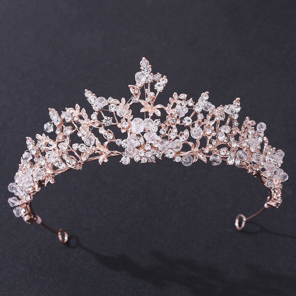 Exquisite Handmade Crystal Bridal Crown - Elegant Wedding Tiara for Bride, Bridesmaids & Flower Girls | Perfect for Weddings, Prom, Pageants & Special Occasions