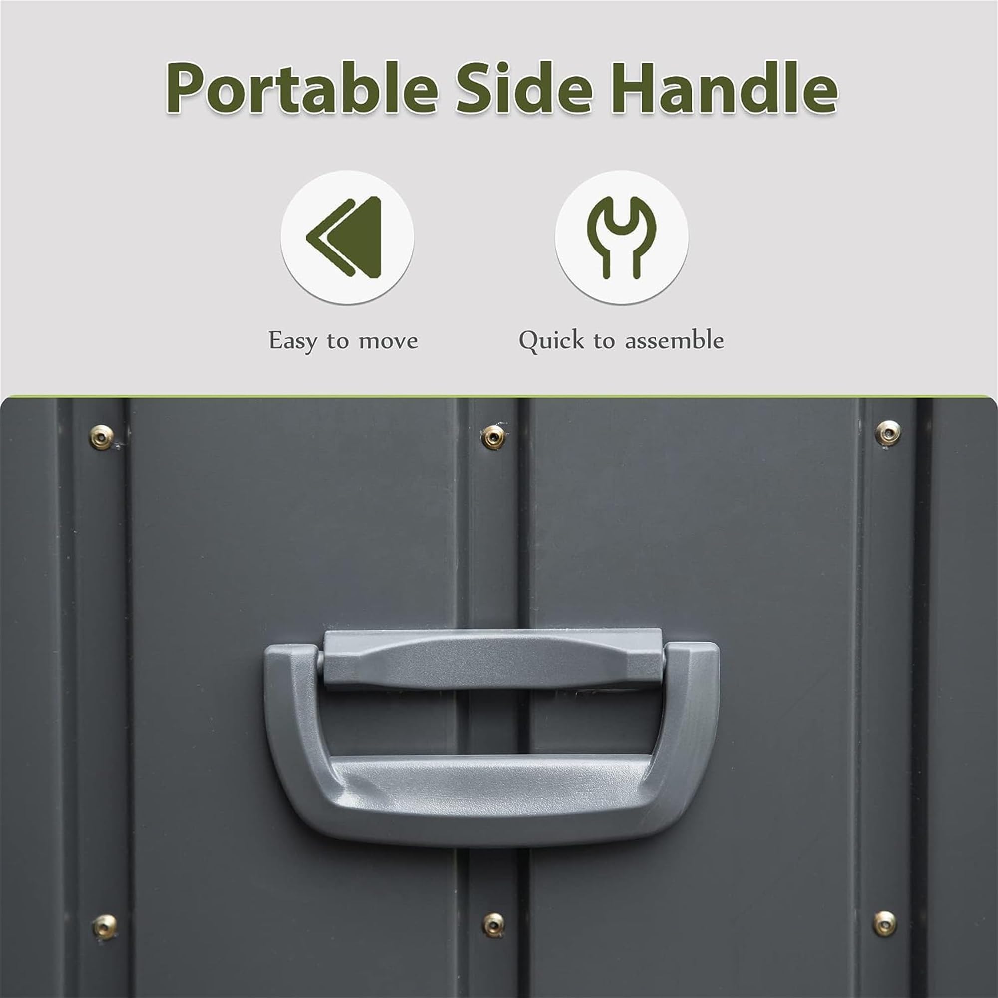 150 Gallon Outdoor Storage Deck Box - Waterproof, Lockable Large Patio Storage Bin for Cushions, Pillows & Garden Tools - Durable Dark Gray Deck Box for Patio, Poolside & Backyard Organization