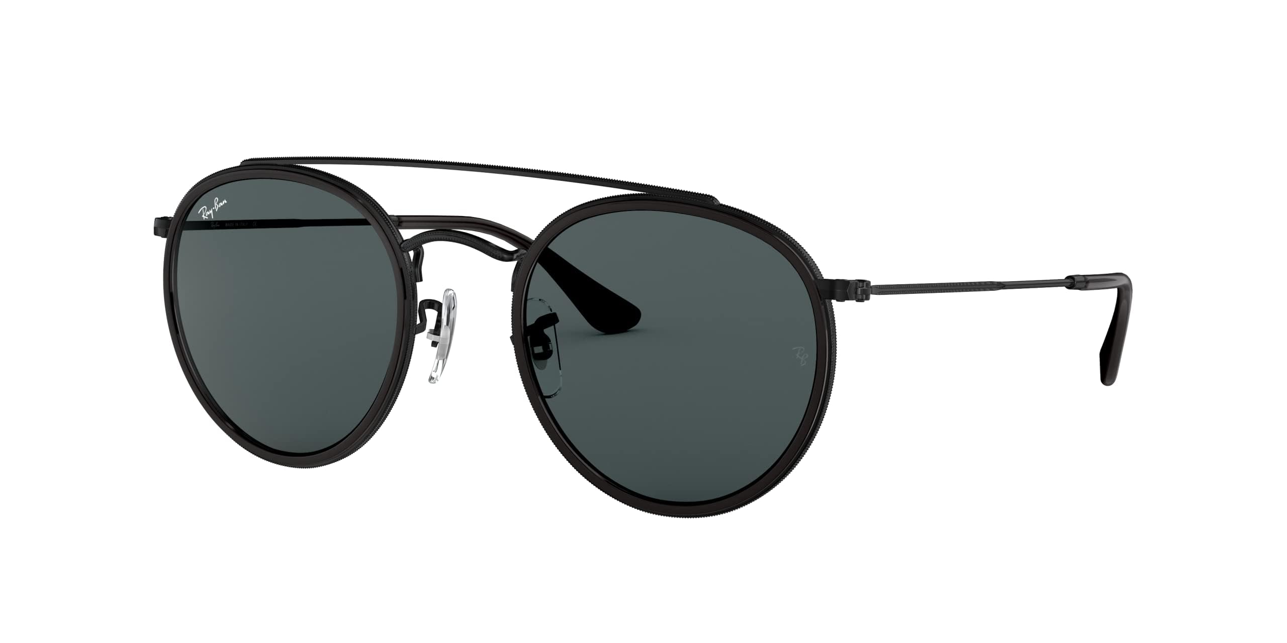 Ray-Ban RB3647N Double Bridge Round Polarized Sunglasses for Men & Women - UV Protection, Classic Retro Style - Perfect for Driving, Beach & Outdoor Activities