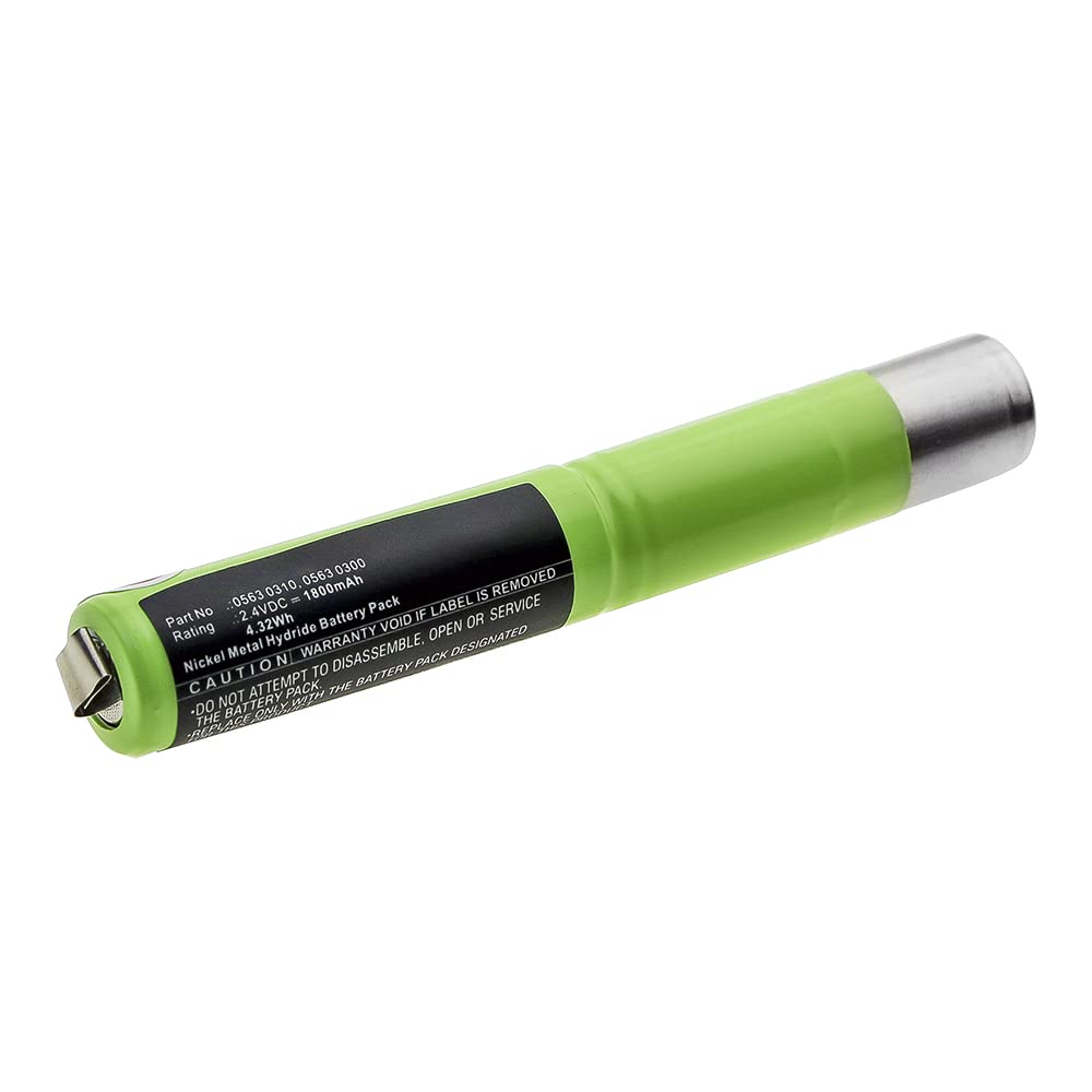 Synergy Testo 0563 0300 Battery 2.4V 1800mAh Ni-MH - for Digital Equipment Power