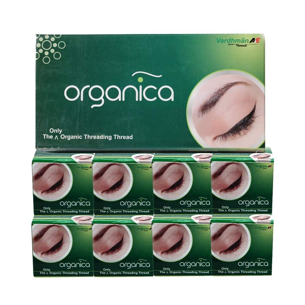 Organic Eyebrow Threading Kit - 8 Spools of Premium Thread for Perfect Brows | Ideal for Home Salon & Professional Use