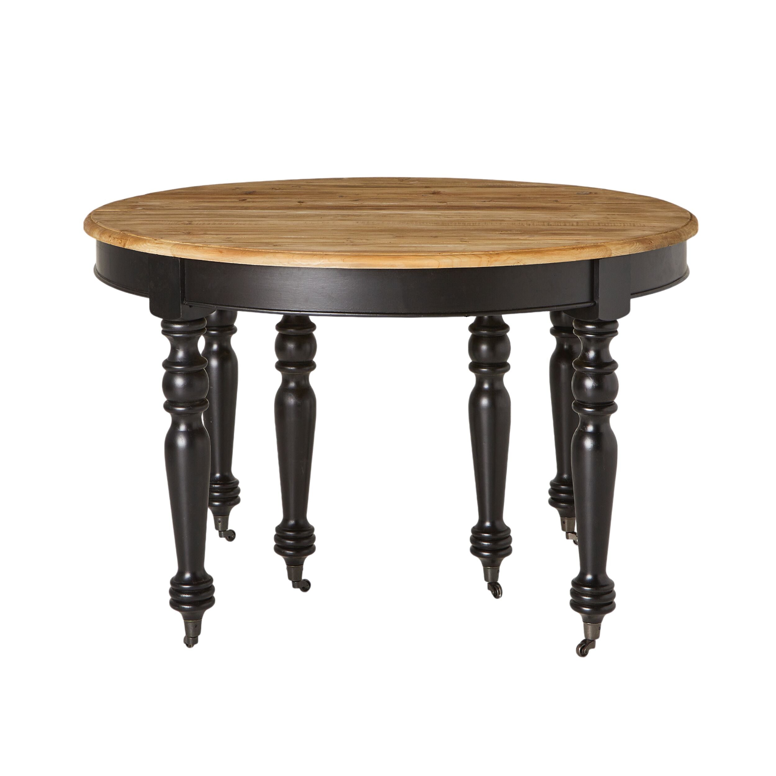Annalise Extendable Dining Table - Black | Modern Expandable Table for Small Spaces | Perfect for Dining Rooms, Kitchens, and Entertaining Guests