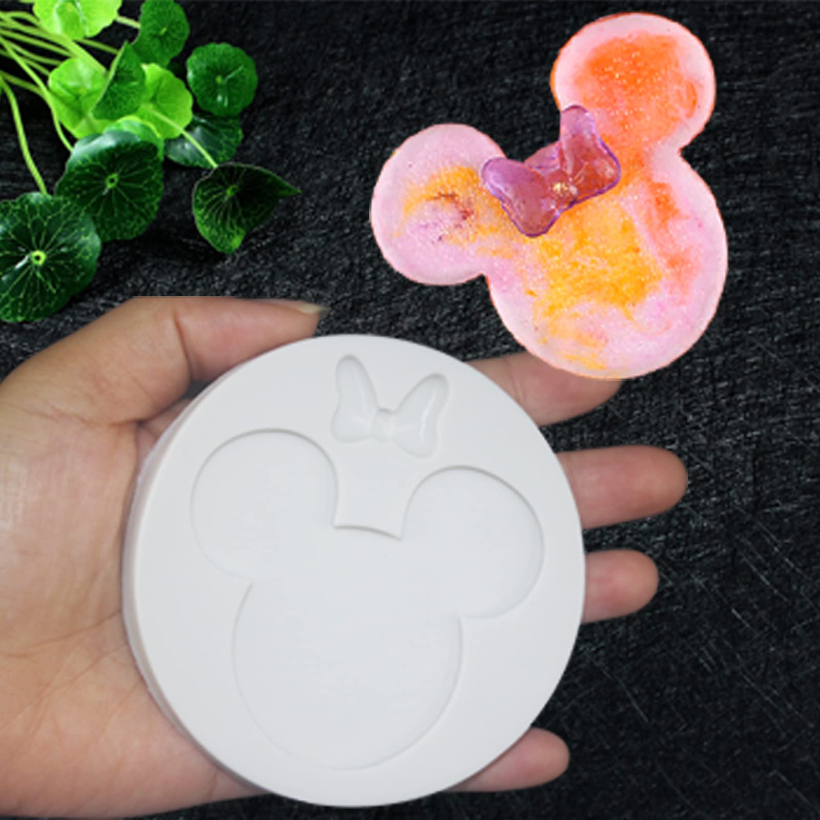 2 Pack Mouse Head Shaped Silicone Molds - Food Grade Silicone Chocolate Candy Mold for Cake Decorating, Sugar Crafts, Polymer Clay - Perfect for Birthday Parties, DIY Baking & Holiday Treats