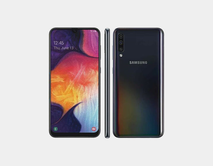 SAMSUNG Galaxy A50 4G Smartphone - 64GB ROM 4GB RAM GSM Unlocked (Black) - Perfect for Travel, Work & Entertainment