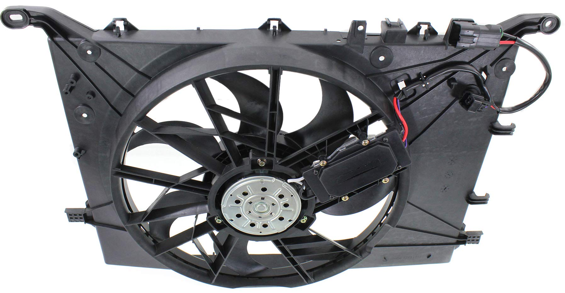 Go-Parts Radiator Fan Assembly for Volvo S60 V70 2001-2003 & S80 with/without Turbo - Includes Control Module - Direct Replacement for 2002 2003 Models - Perfect for Cooling System Repair and Maintenance