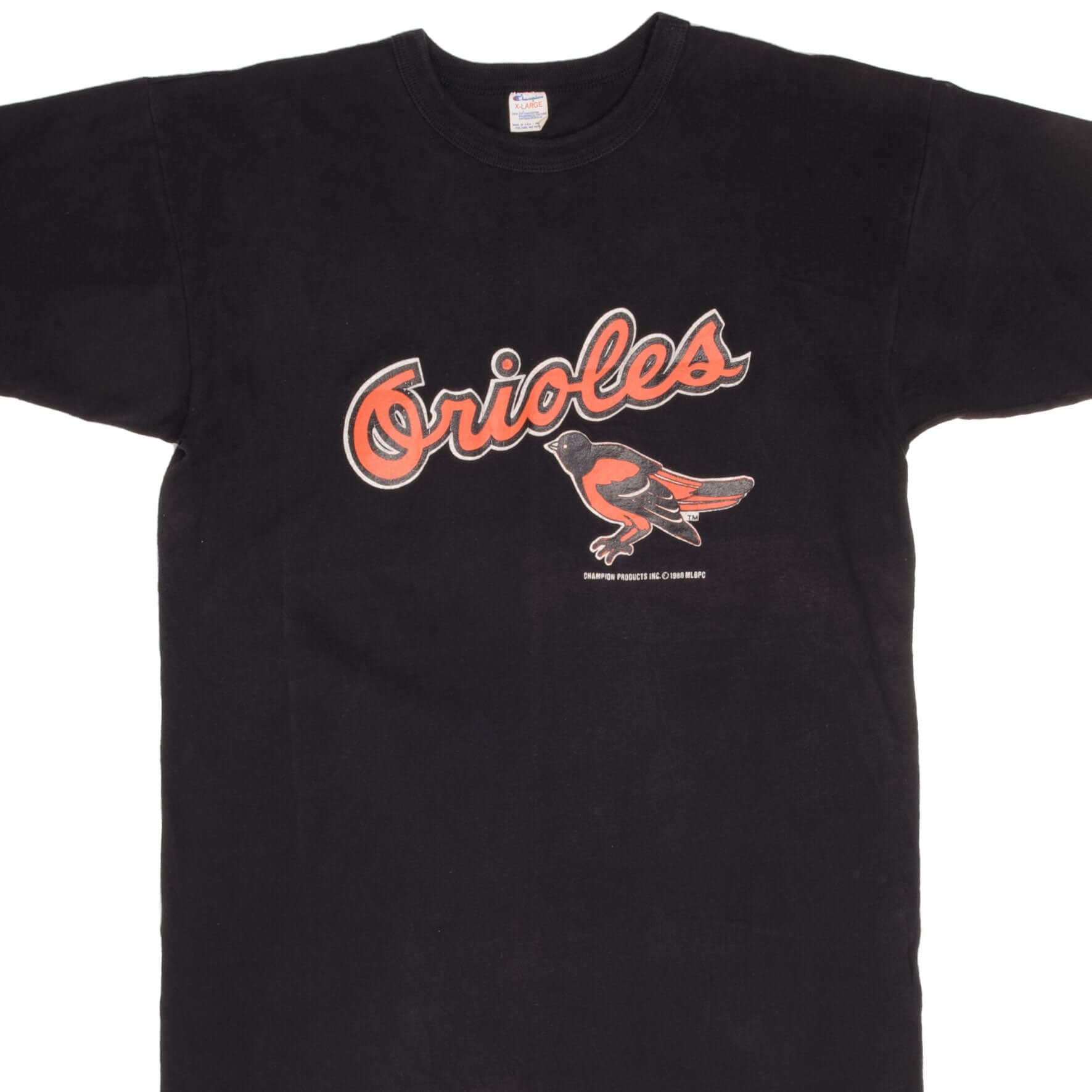 Vintage Champion MLB Baltimore Orioles 1988 Tee Shirt - Large Size, Made in USA - Perfect for Baseball Fans, Retro Fashion & Casual Wear