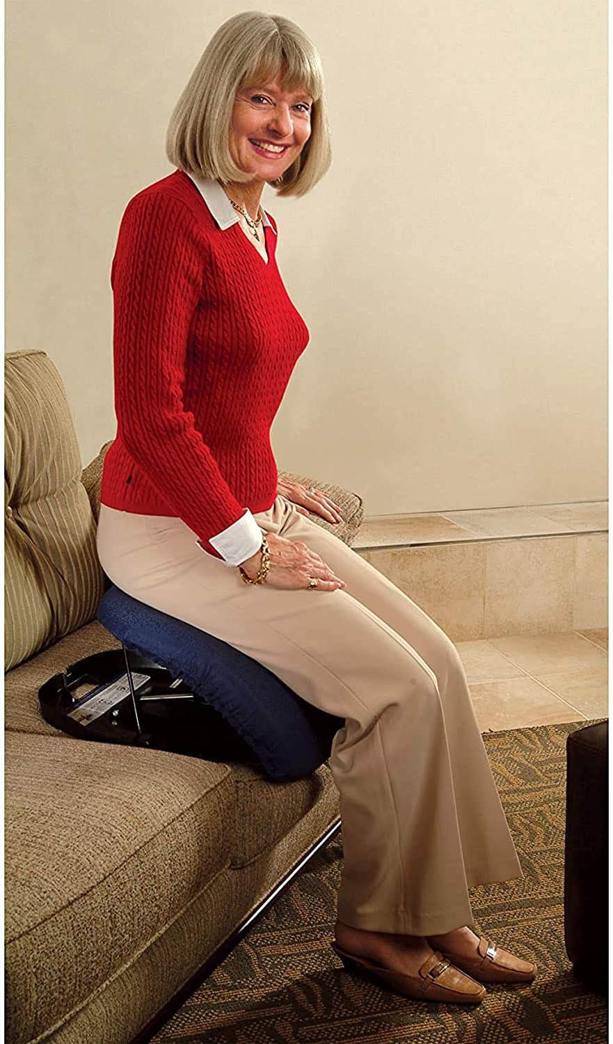 Portable Lifting Seat Cushion with Rising Aid - Elderly Support Pad for Sofa & Chair - Ideal for Seniors, Post-Surgery Recovery & Mobility Assistance at Home