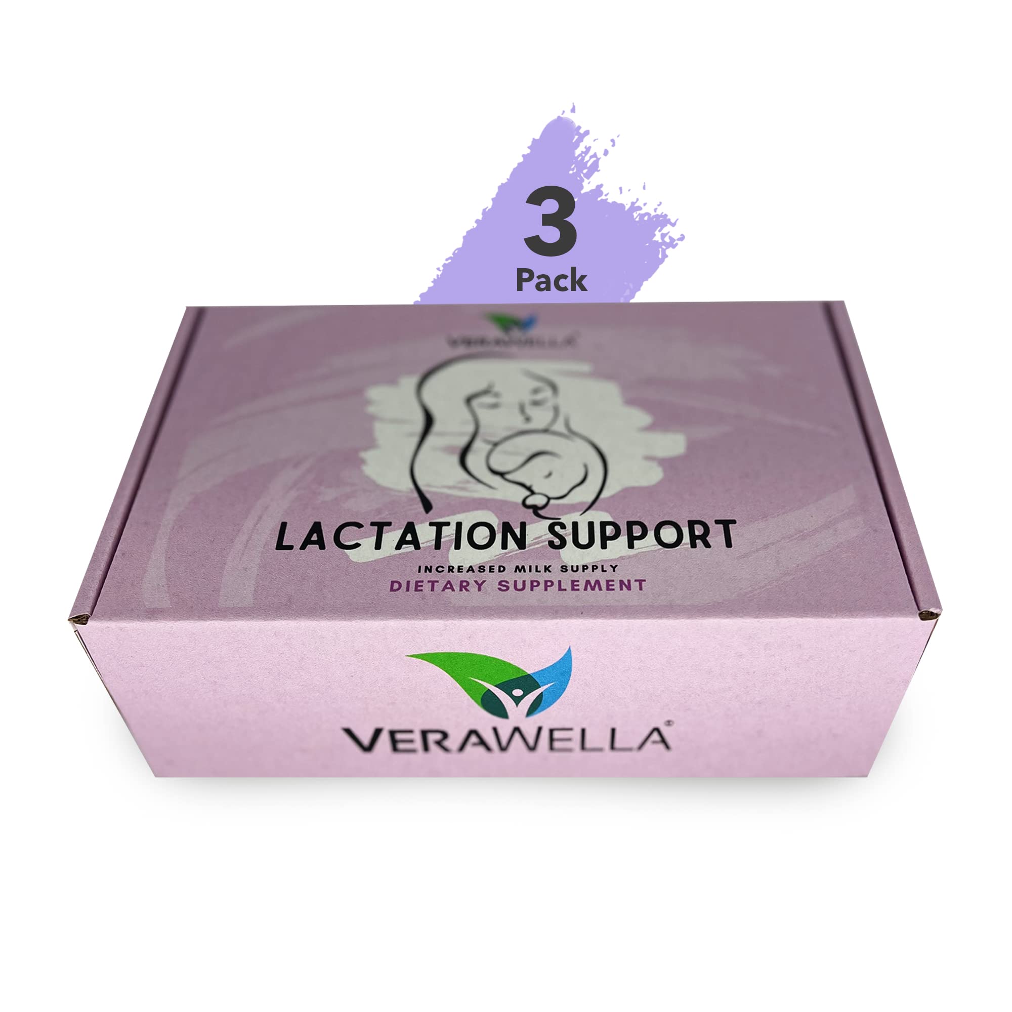 Organic Lactation Support Tea with Fenugreek, Fennel & Milk Thistle - Natural Breastfeeding Supplement to Increase Milk Supply - Herbal Nursing Tea for Nursing Mothers - Pack of 3 - Perfect for Postpartum Care & Breastfeeding Support