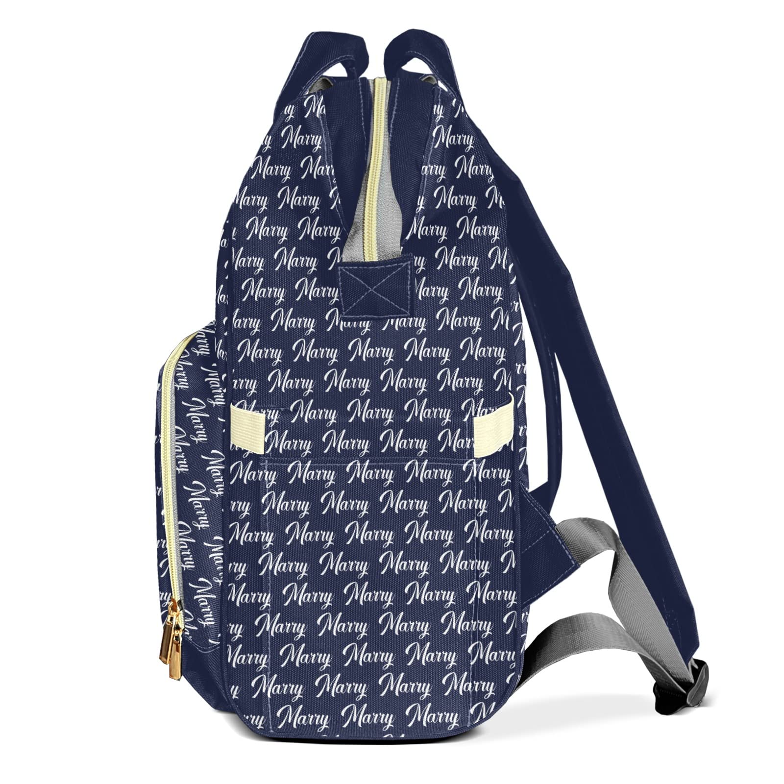 Custom Personalized Diaper Backpack - Large Capacity Waterproof Baby Bag for Boys & Girls with Name Embroidery | Fashionable Shoulder Bag for Moms | Perfect for Travel, Daycare & Everyday Use