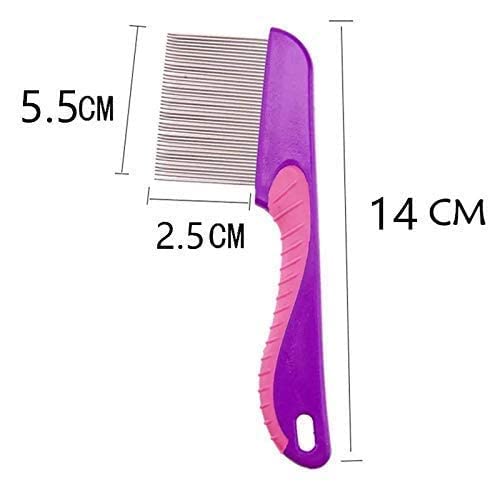 Professional Hair Comb Set & Lice Treatment Comb - Multipurpose Styling & Head Lice Removal Kit with Long Handle (Random Color) - Perfect for Home Hair Care, Salons & Travel