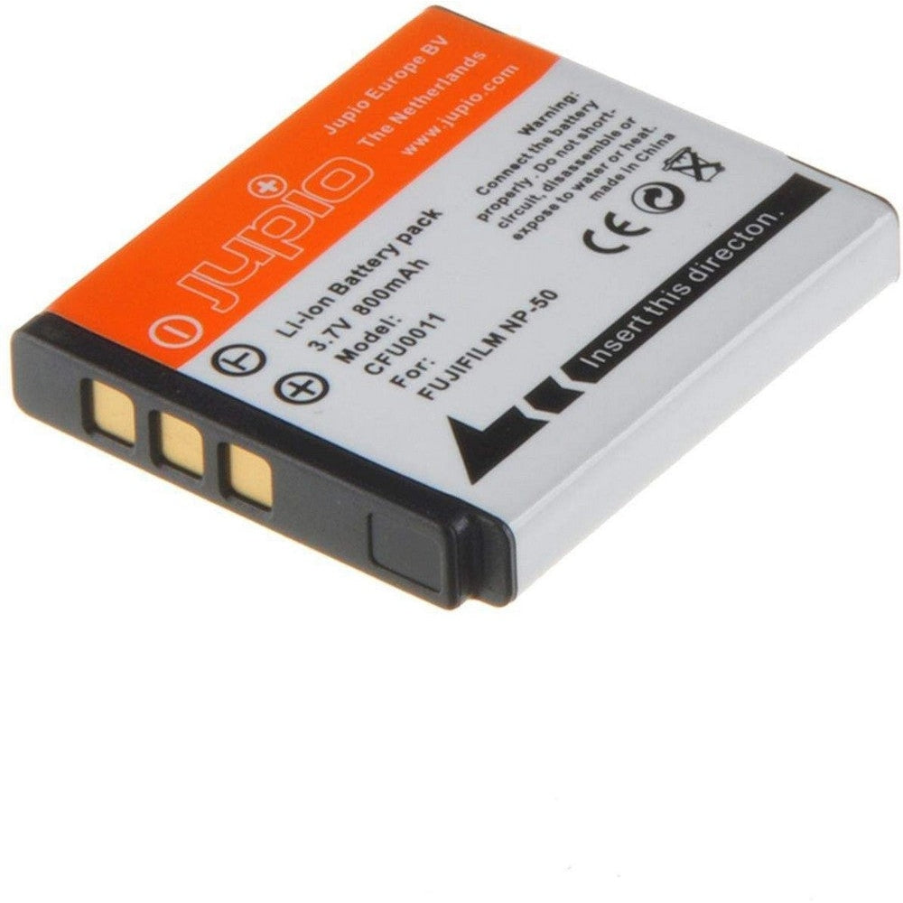 Jupio NP-50 Replacement Battery for Fujifilm Cameras - 3.7V 800mAh High Capacity Li-ion Battery - Perfect for Travel Photography & Vlogging