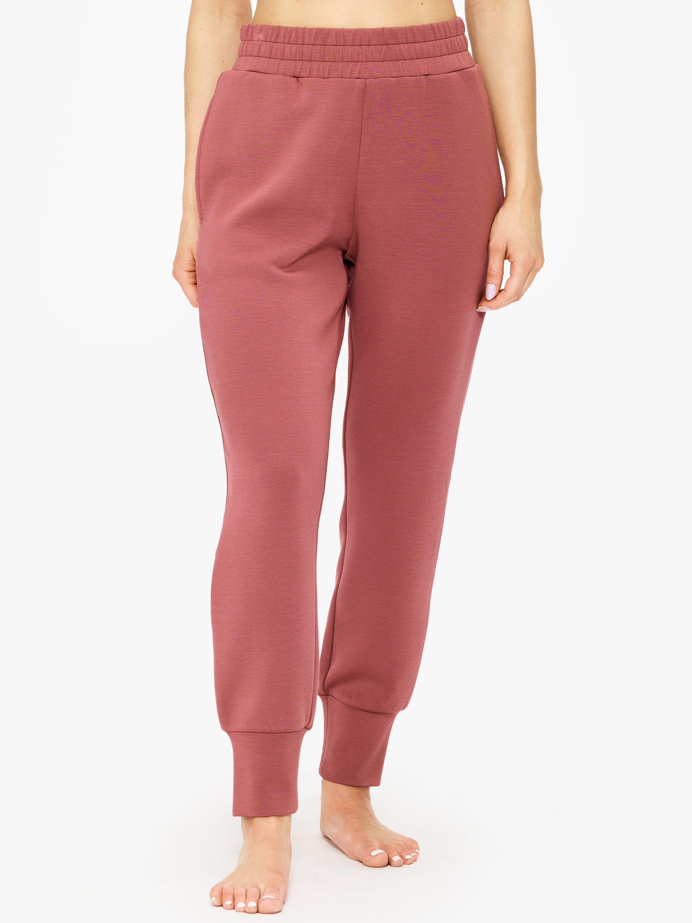 The Upside Slim Cuff Pant 25 - Women's High-Waisted Yoga Pants for Workout, Lounge & Travel - Stretchy Comfort & Stylish Design