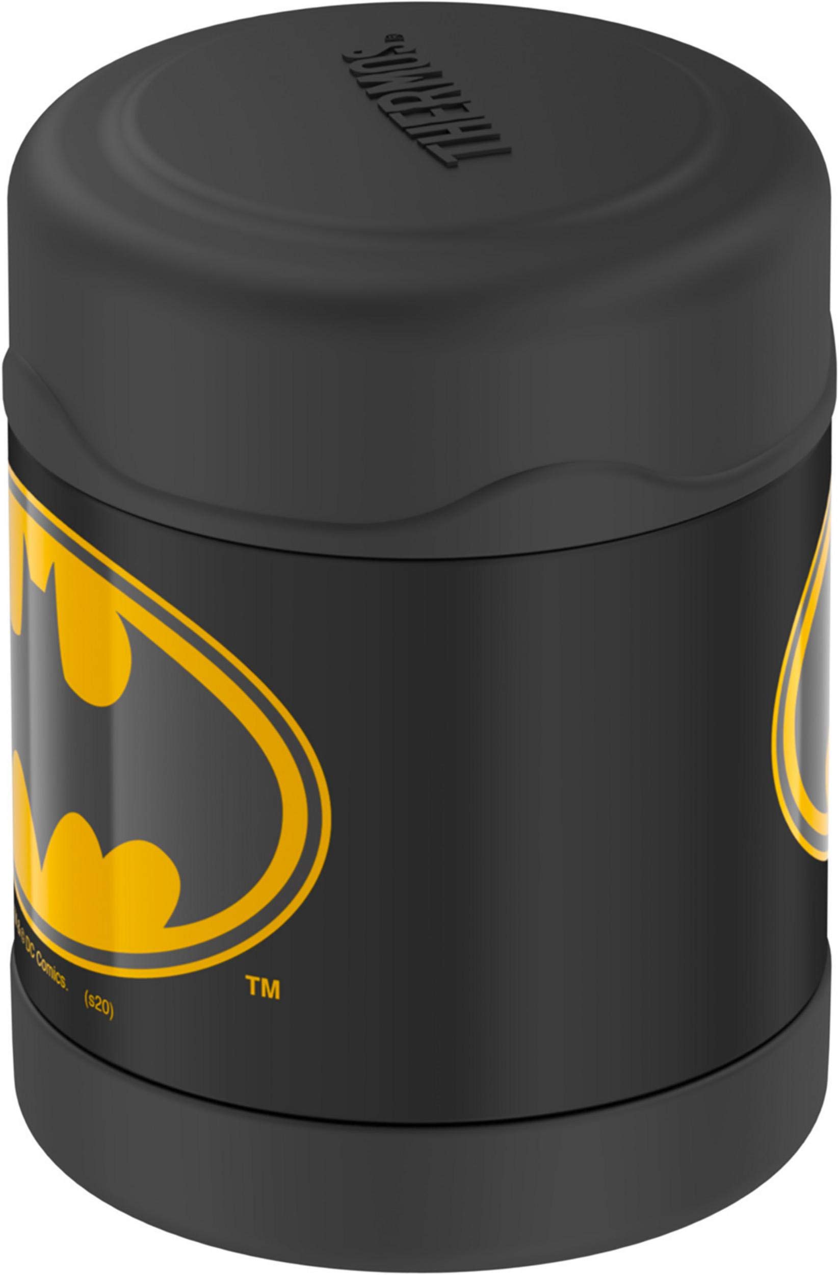 Thermos Funtainer 10oz Stainless Steel Vacuum Insulated Kids Food Jar with Batman Design - Perfect for School Lunches, Picnics & Travel