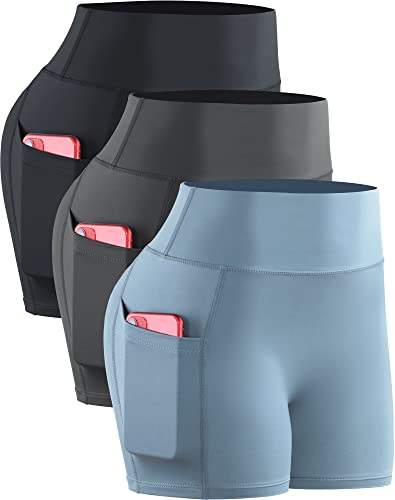9118 Black/Grey/Light Blue,3 Pack