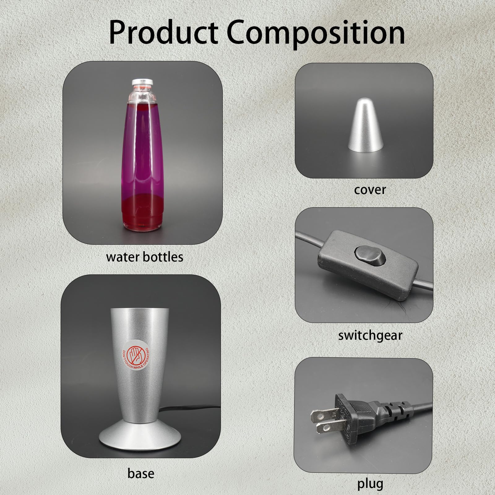 13IN Red Magma Lamp with Purple Liquid & Red Wax - Liquid Motion Night Light for Home Decor, Bedroom, Office, Camp - Perfect Gift for Adults, Girls & Boys (Silver) | Creates Relaxing Ambiance for Meditation, Study & Romantic Settings