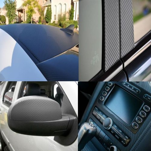 Carbon Fiber Vinyl Wrap for 2011 Mini Cooper Countryman - 60