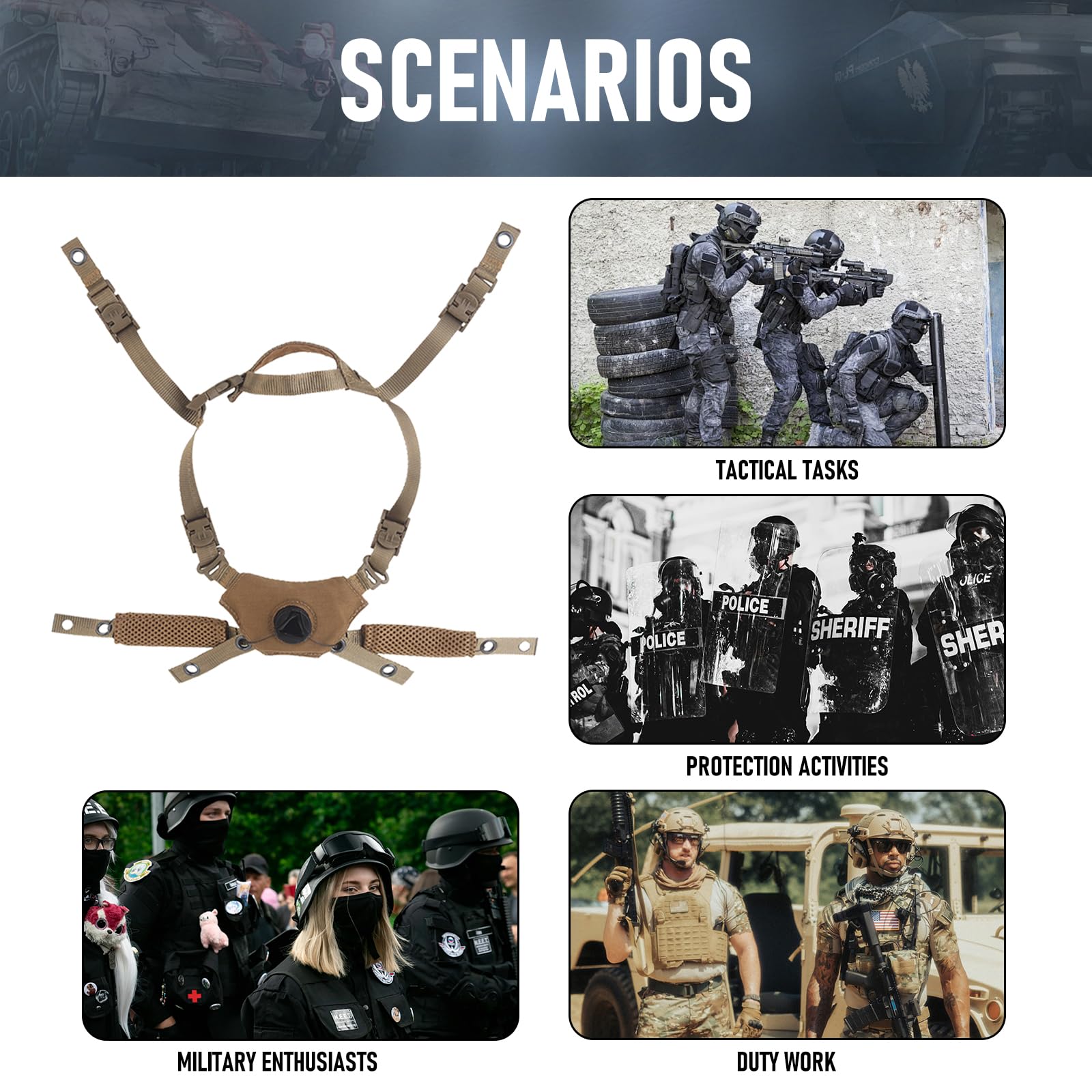 Premium Tactical Helmet Padding Kit - Military Grade Comfort & Protection for Outdoor, Airsoft & Shooting Sports
