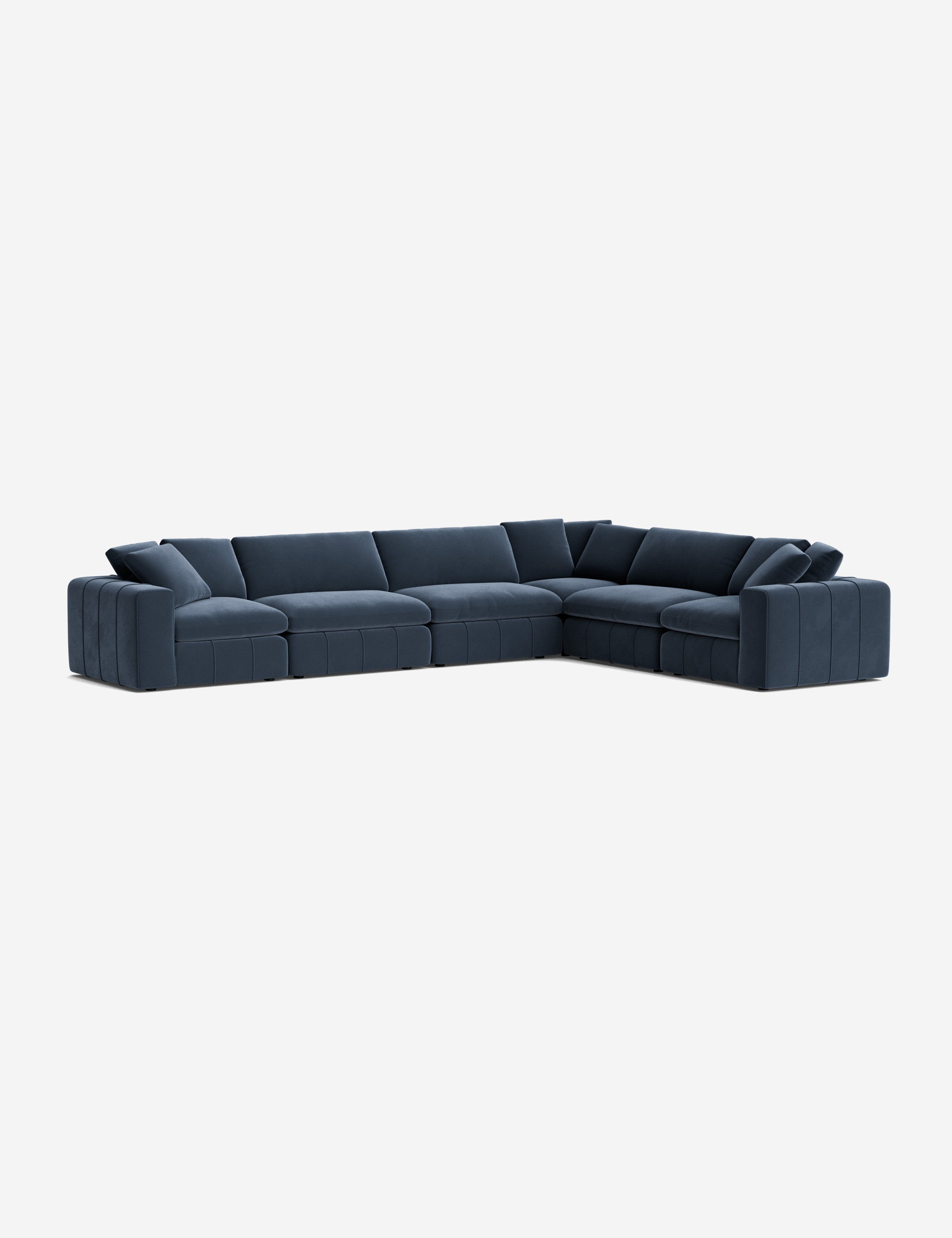 Capella Modular Corner Sectional Sofa - Modern L-Shaped Couch with Reversible Chaise, Soft Fabric Upholstery - Perfect for Living Room, Family Room & Home Theater