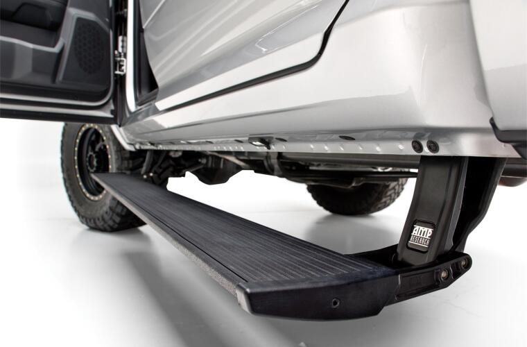 2021-2024 Ford Bronco AMP Research Plug & Play Power Running Boards - Easy Installation & Enhanced Access for Off-Road Adventures