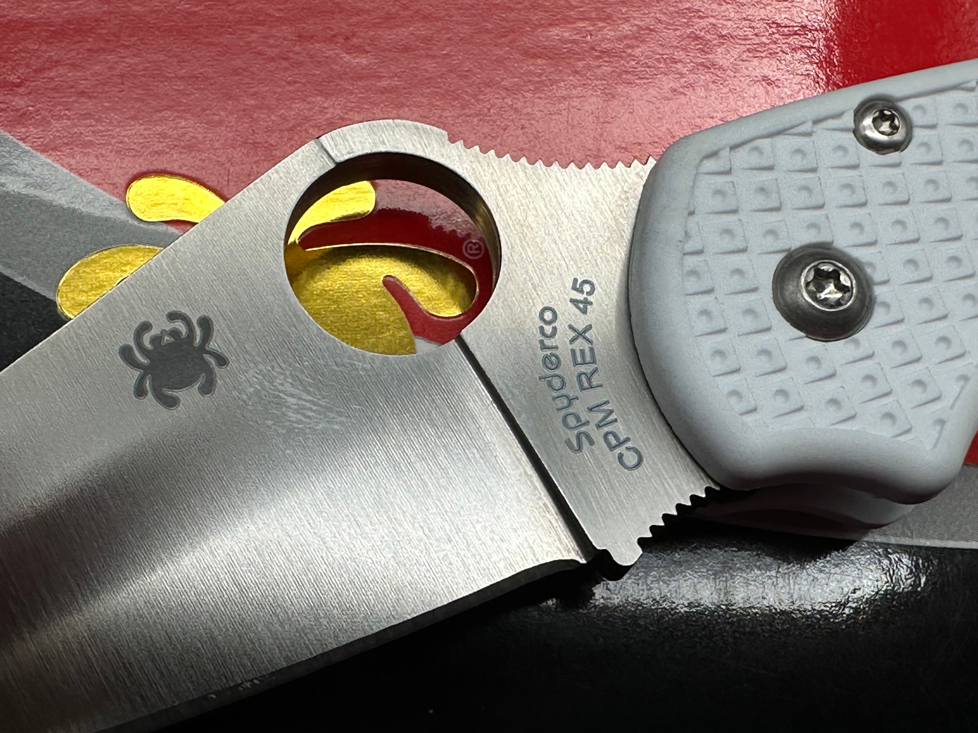 Spyderco Para 3 LW Folding Knife - White FRN Handle, Rex45 Steel Blade - New in Box - Perfect for EDC, Outdoor Adventures & Survival Gear