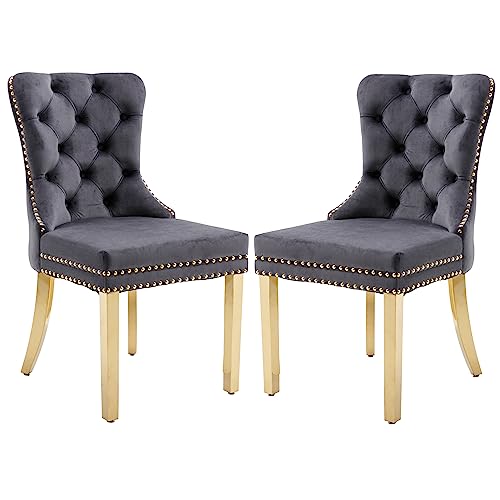 Dark Gray+golden Stainless Steel Leg