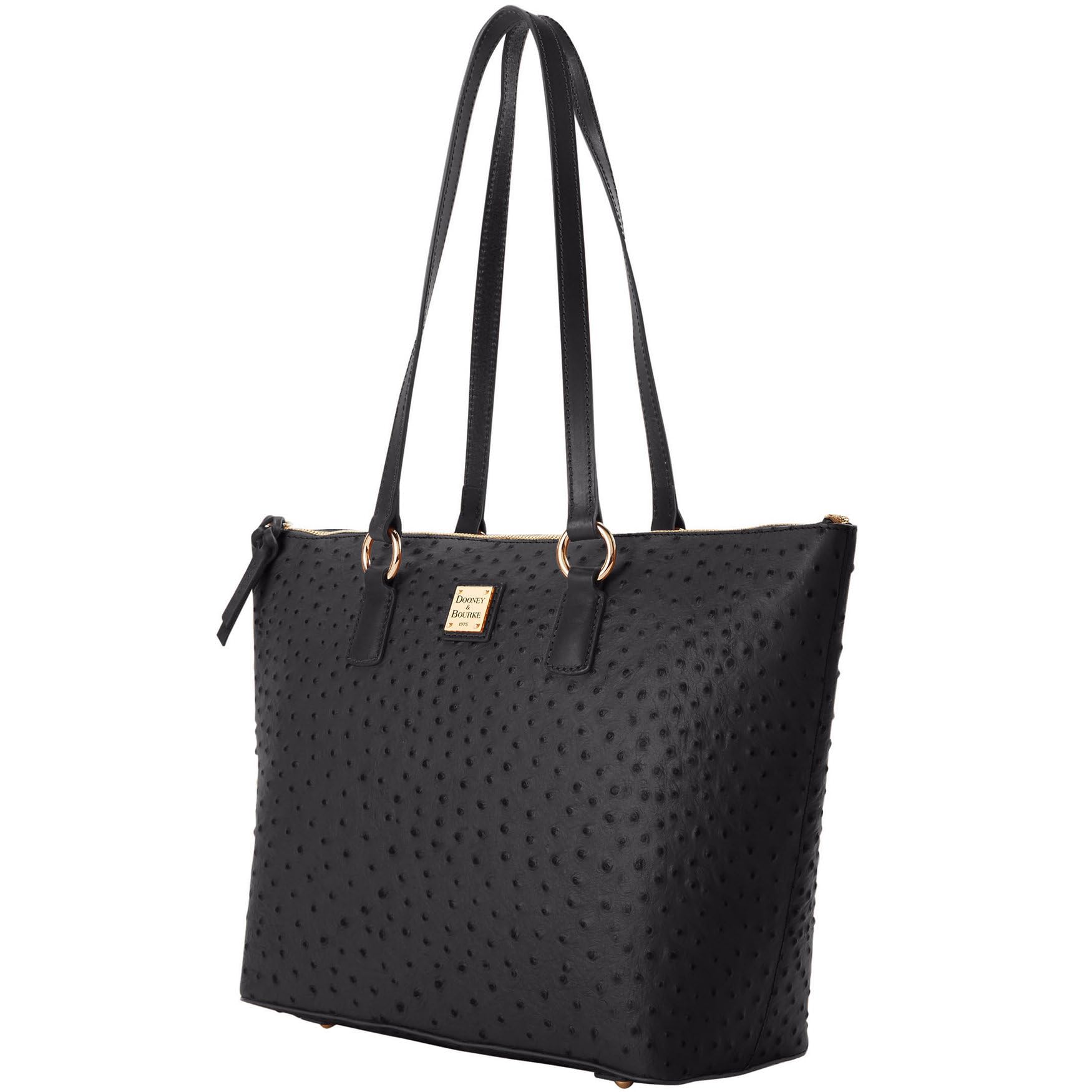 Dooney & Bourke Ostrich Wren Tote Handbag for Women | Genuine Leather Designer Purse with Shoulder Strap | Perfect for Work, Travel & Everyday Use