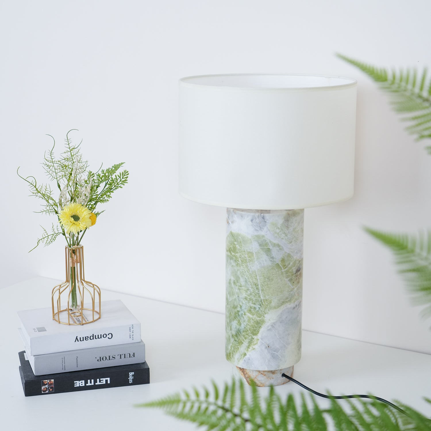 Terra Table Lamp - Modern LED Desk Light for Home & Office, Dimmable Bedside Lamp with USB Port - Perfect for Reading, Working & Nightstand Decor