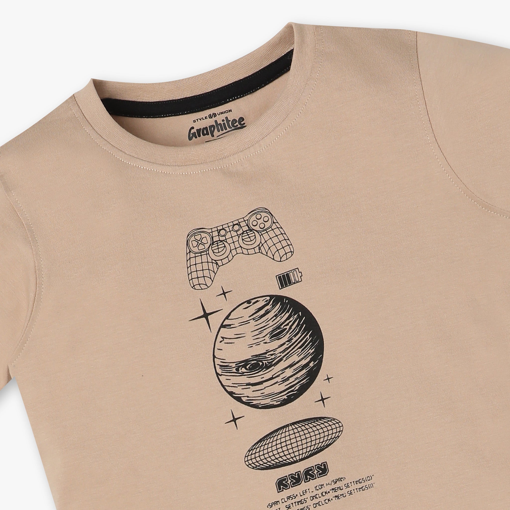 Boys Regular Fit Graphic T-Shirt - Comfortable Cotton Tee for Kids - Perfect for School, Play & Everyday Wear
