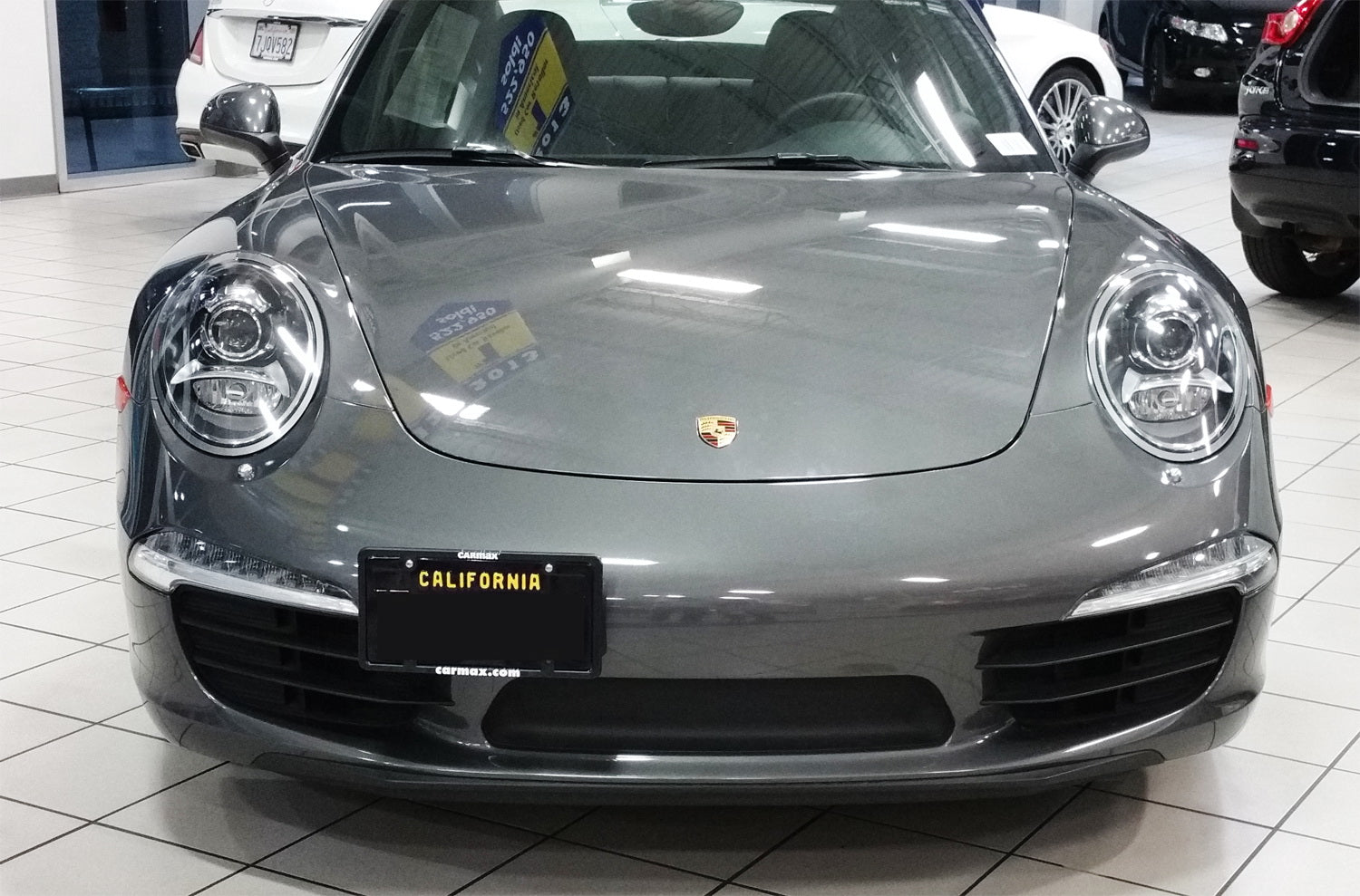 Porsche Panamera License Plate Bracket (2010-2016) - Front Bumper Tow Hook Mount - Durable & Easy Installation for Street Legal Compliance & Car Shows