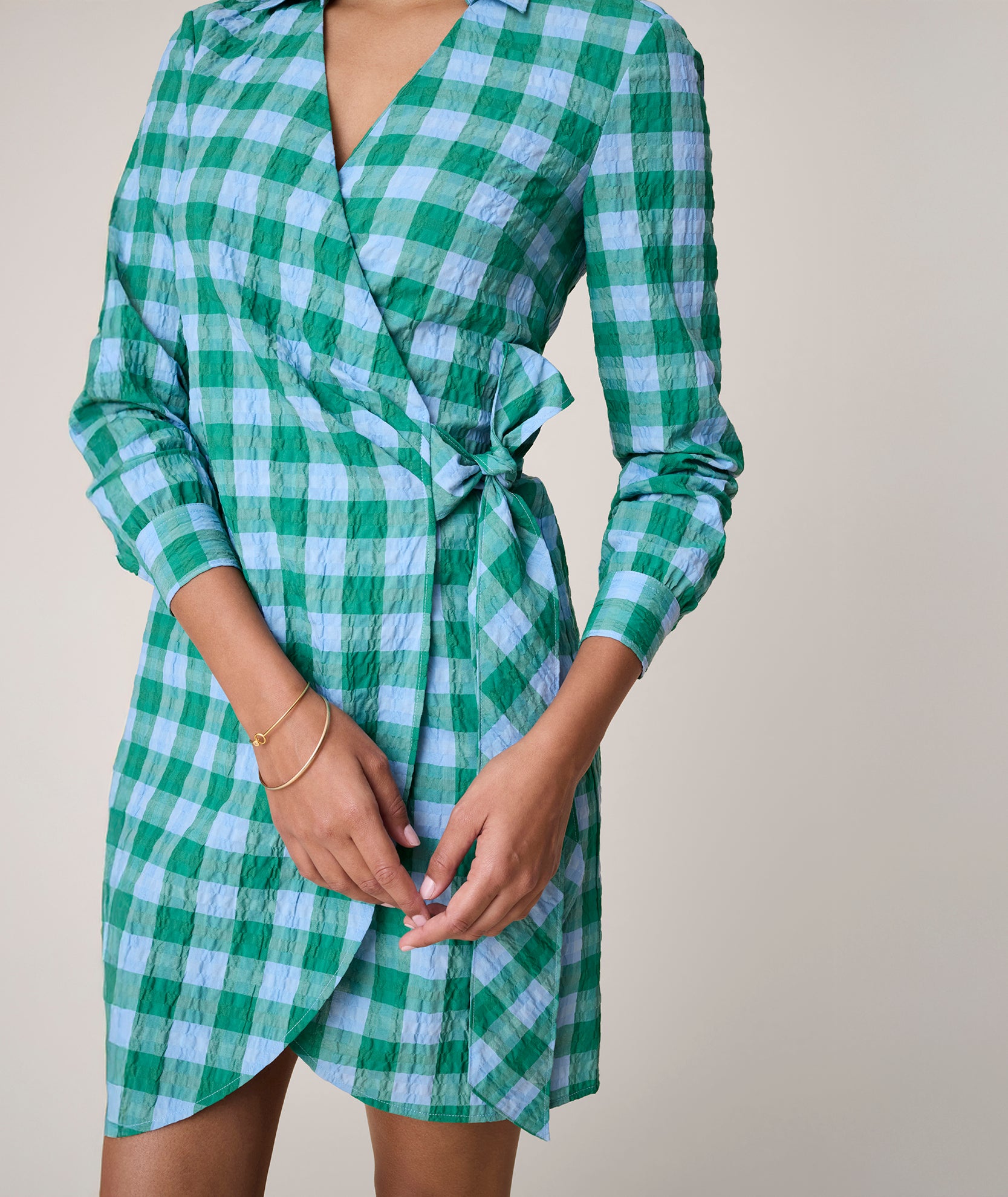 Seersucker Mila Shirt Dress for Women - Lightweight Summer Casual Wear, Breathable Button Down Dress for Beach, Vacation & Outdoor Activities
