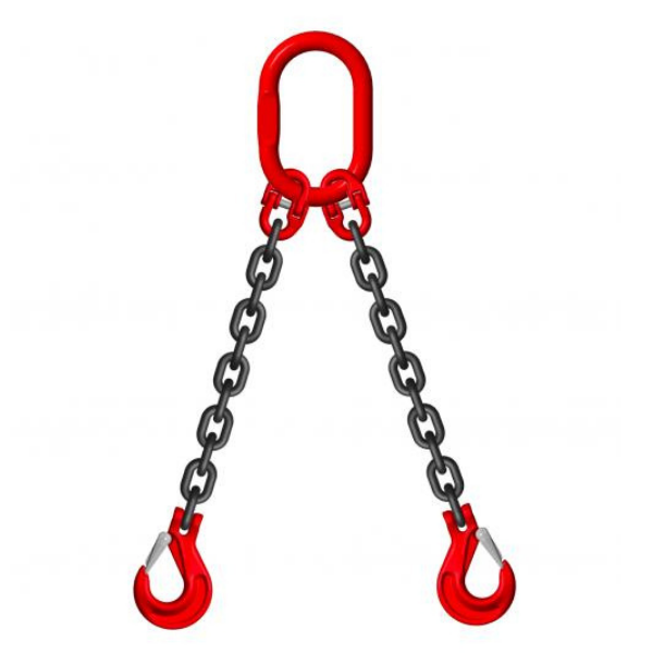 High-Quality Grade 8 10mm 4.25 Ton 2-Leg Chain Slings for Heavy Lifting - Perfect for Construction, Rigging & Industrial Applications