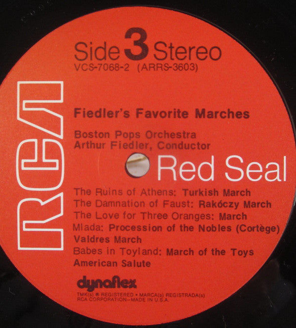 Arthur Fiedler & The Boston Pops Orchestra - Fiedler's Favorite Marches: 2xLP Vinyl Record Compilation (Dynamic Sound, VG+ Condition) - Perfect for Classical Music Collectors & March Enthusiasts