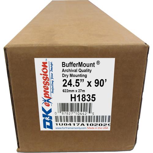 D&K BufferMount Dry Mount Tissue Roll (24.5 x 90 Inches) - Professional Photo Mounting, Artwork Preservation & Framing Supplies for Artists and Photographers