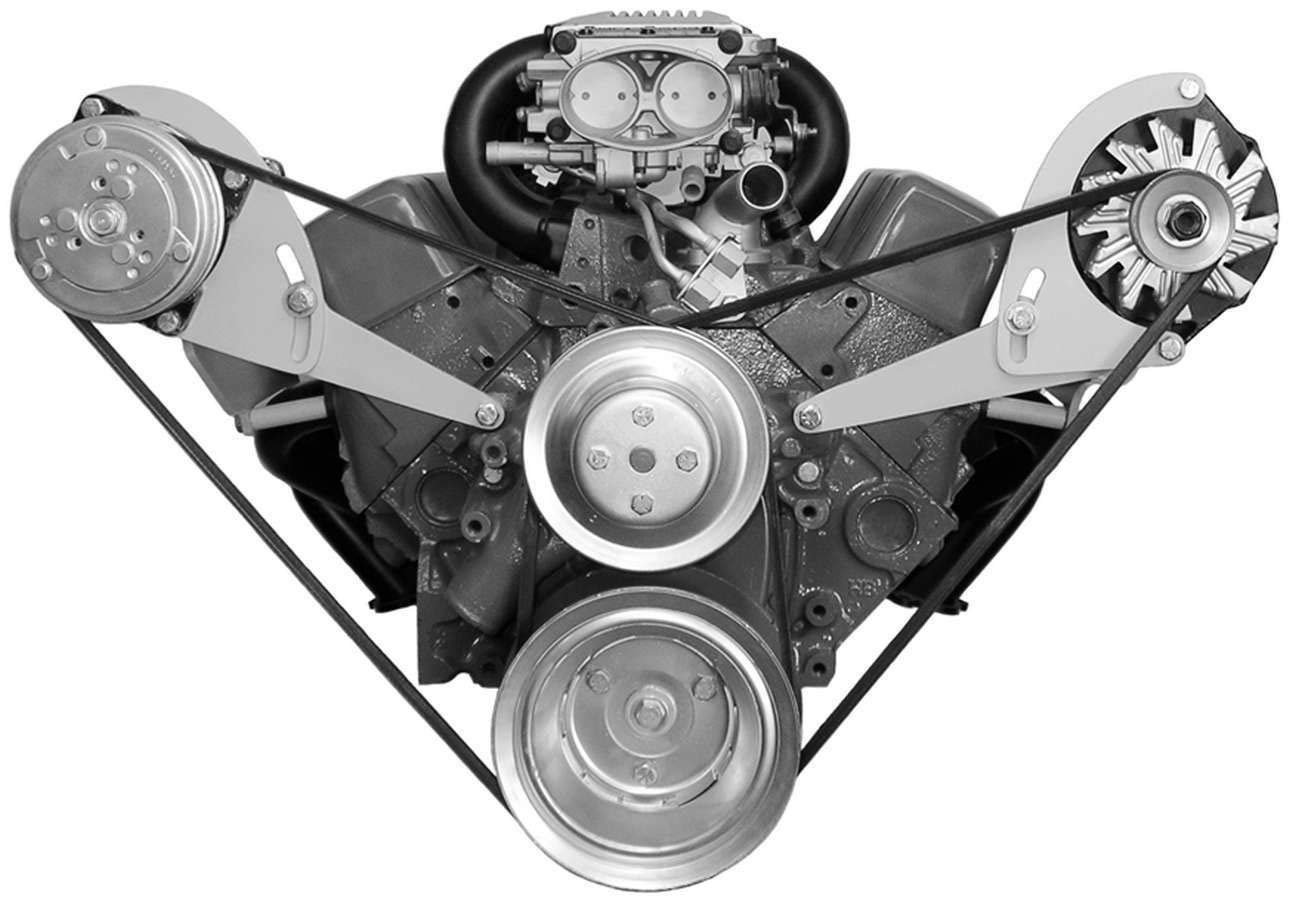 Alan Grove 223L Low Profile Alternator Bracket - Heavy Duty Replacement Part for Chevy, Ford, Dodge Vehicles - Perfect for Engine Upgrades & Performance Modifications