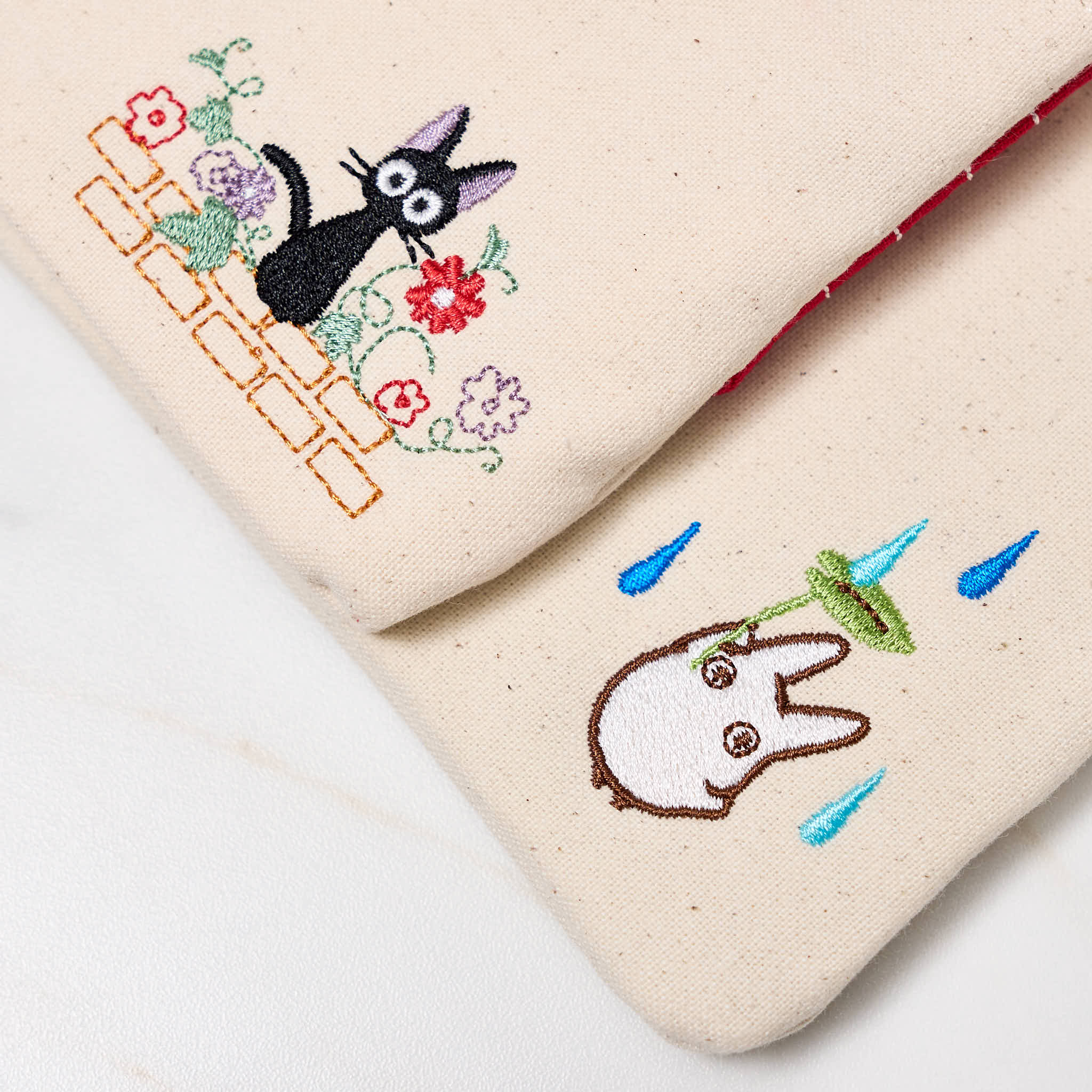 Studio Ghibli Totoro and Jiji Mini Tissue Case Pouch - Cute Anime Cosplay Accessory for My Neighbor Totoro Fans | Perfect for School, Travel, and Everyday Use