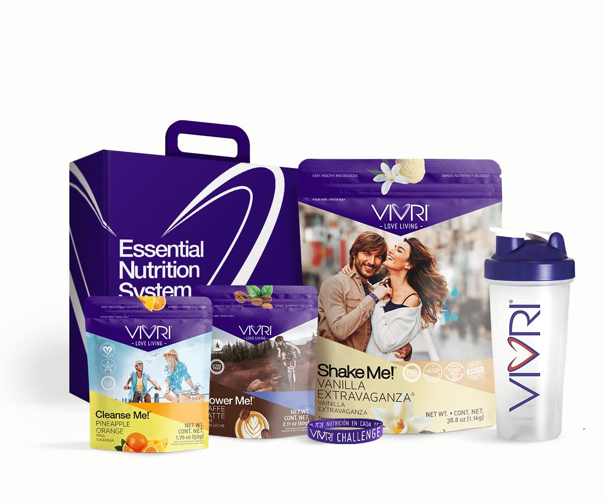 VIVRI 10-Day Weight Loss Challenge Kit | Vanilla Protein Shake, Caffe Latte Energy Powder & Pineapple Orange Detox Drink Mix | Meal Replacement for Women & Men | Perfect for Gym Workout, Office Snack or Post-Workout Recovery