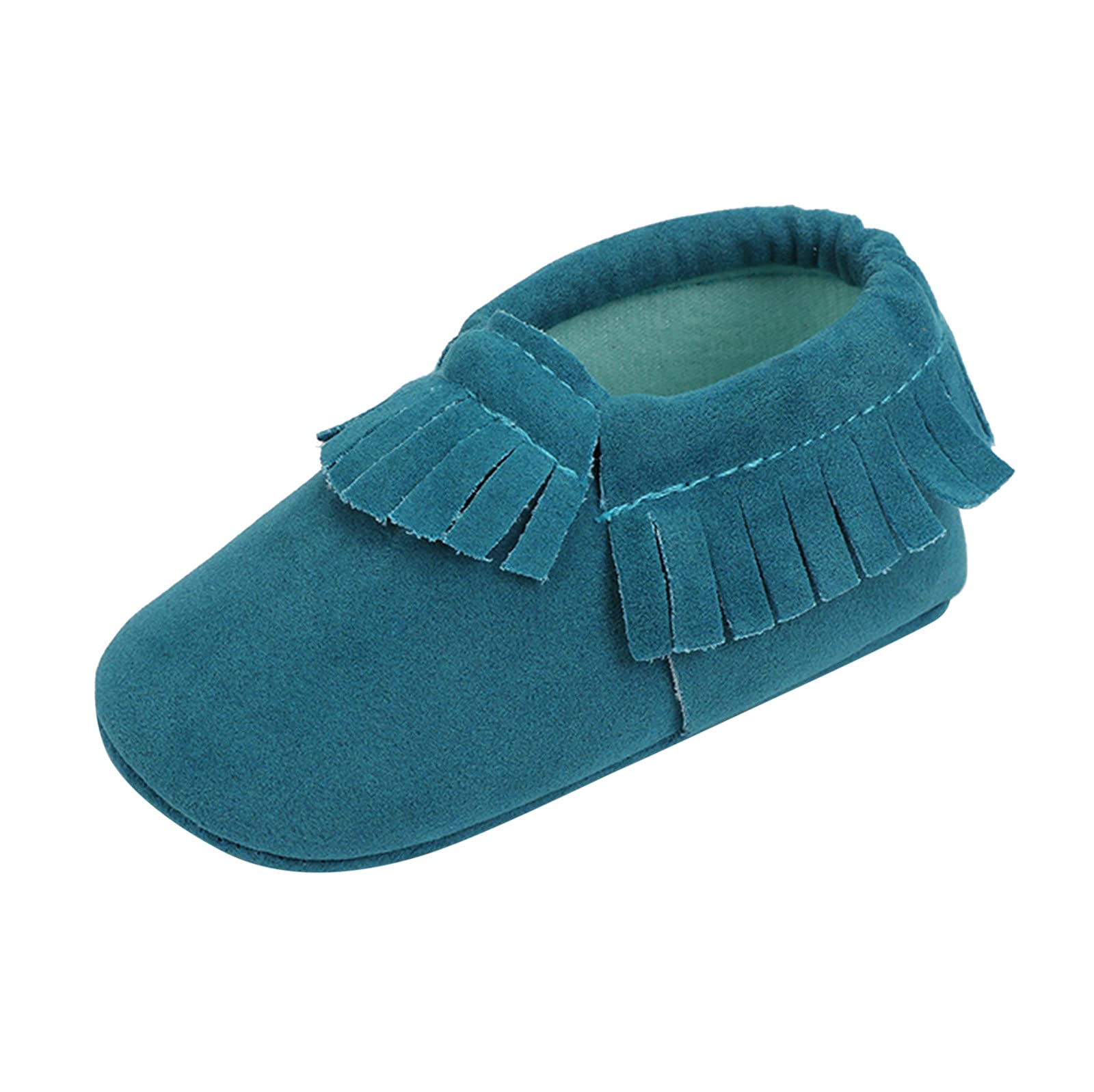 Baby Boys & Girls Soft Sole Moccasin Sneakers with Tassels - Anti-Slip Prewalker Shoes for Infants & Toddlers - Perfect for First Steps, Indoor Play & Special Occasions