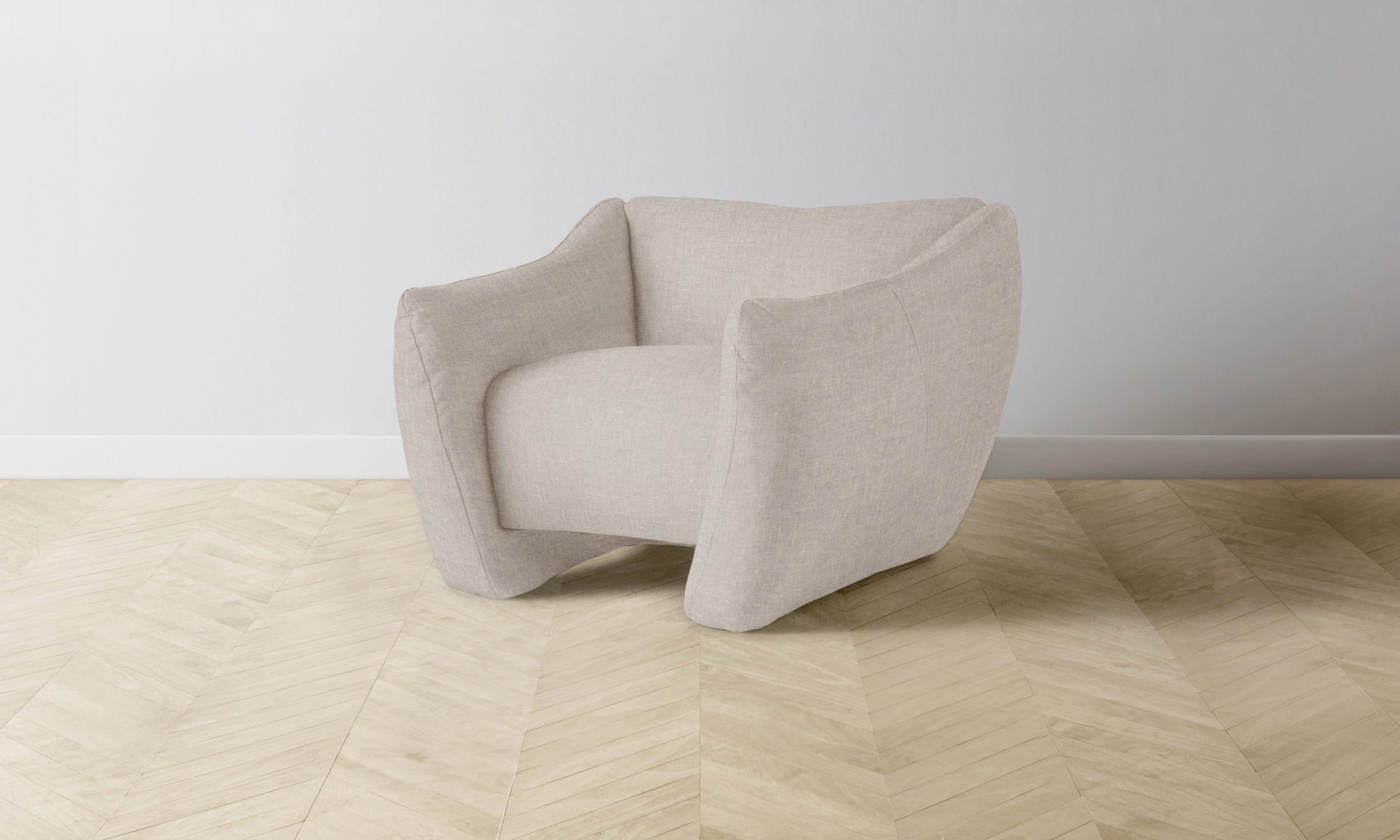 The Bond Chair - Premium Heritage Belgian Linen Summit Lounge Chair for Modern Living Rooms & Office Spaces