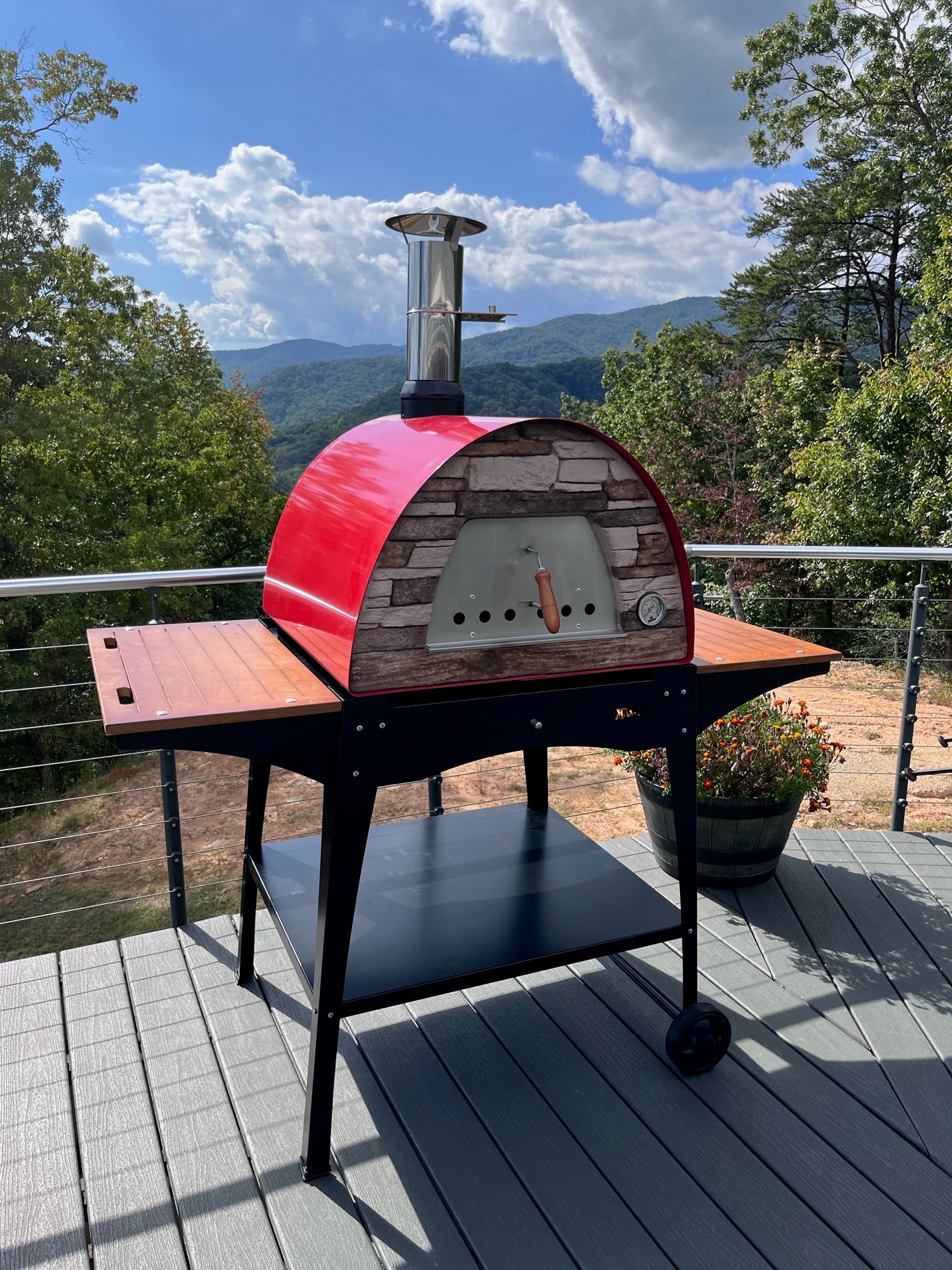 Maximus Red Portable Pizza Oven - Best Seller for Outdoor Cooking, Camping, and Backyard Parties