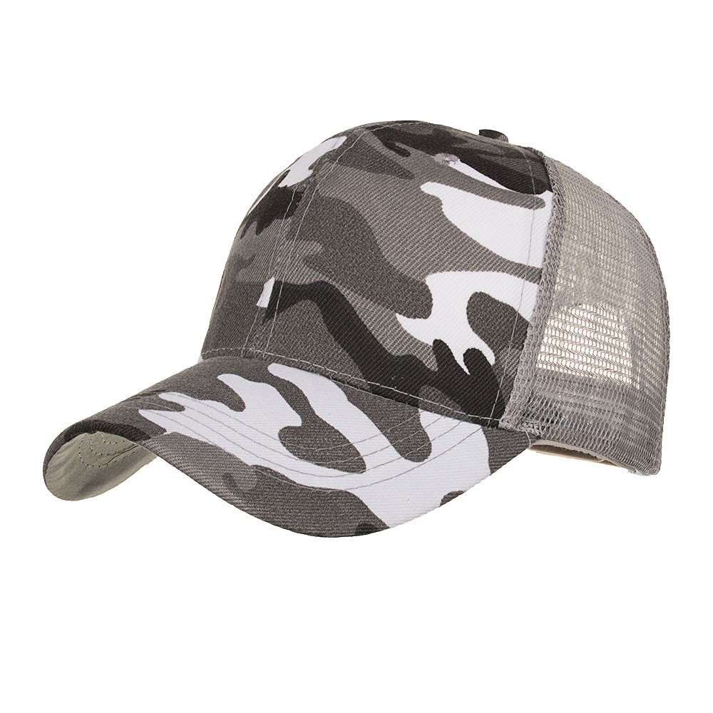 Camouflage Summer Cap for Men & Women - Breathable Mesh Baseball Hat, Trendy Hip Hop Casual & Outdoor Beach Sun Hat - Perfect for Hiking, Fishing, and Streetwear Fashion