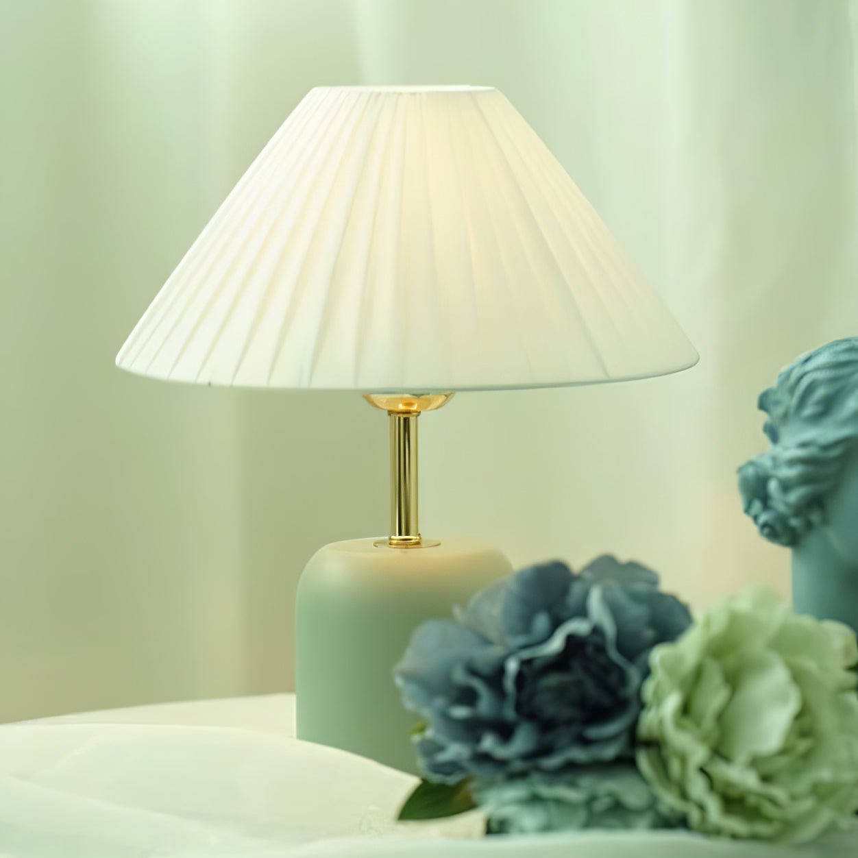 Lunitidal Modern LED Table Lamp - Adjustable Brightness & Color Temperature for Bedroom, Office, and Living Room - Stylish Nightstand Reading Light with USB Charging Port