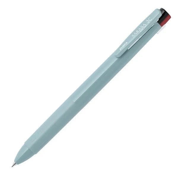 Zebra Sarasa Clip 3-Color Ballpoint Pen - Black, Red, Blue Ink - Perfect for Note Taking, Journaling & Office Use