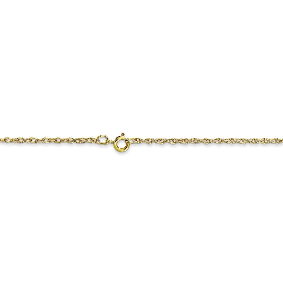 10K Yellow Gold Cable Rope Thin Pendant Chain Necklace for Women - Dainty & Elegant Jewelry Gift for Birthday, Anniversary & Everyday Wear