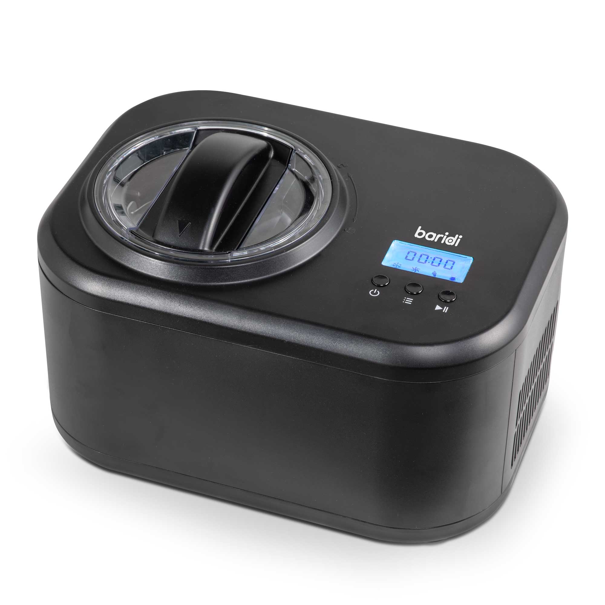 Baridi 1L Commercial Ice Cream Maker with Fast Freeze Compressor - Perfect for Home Kitchens, Dessert Shops & Cafes - DH238