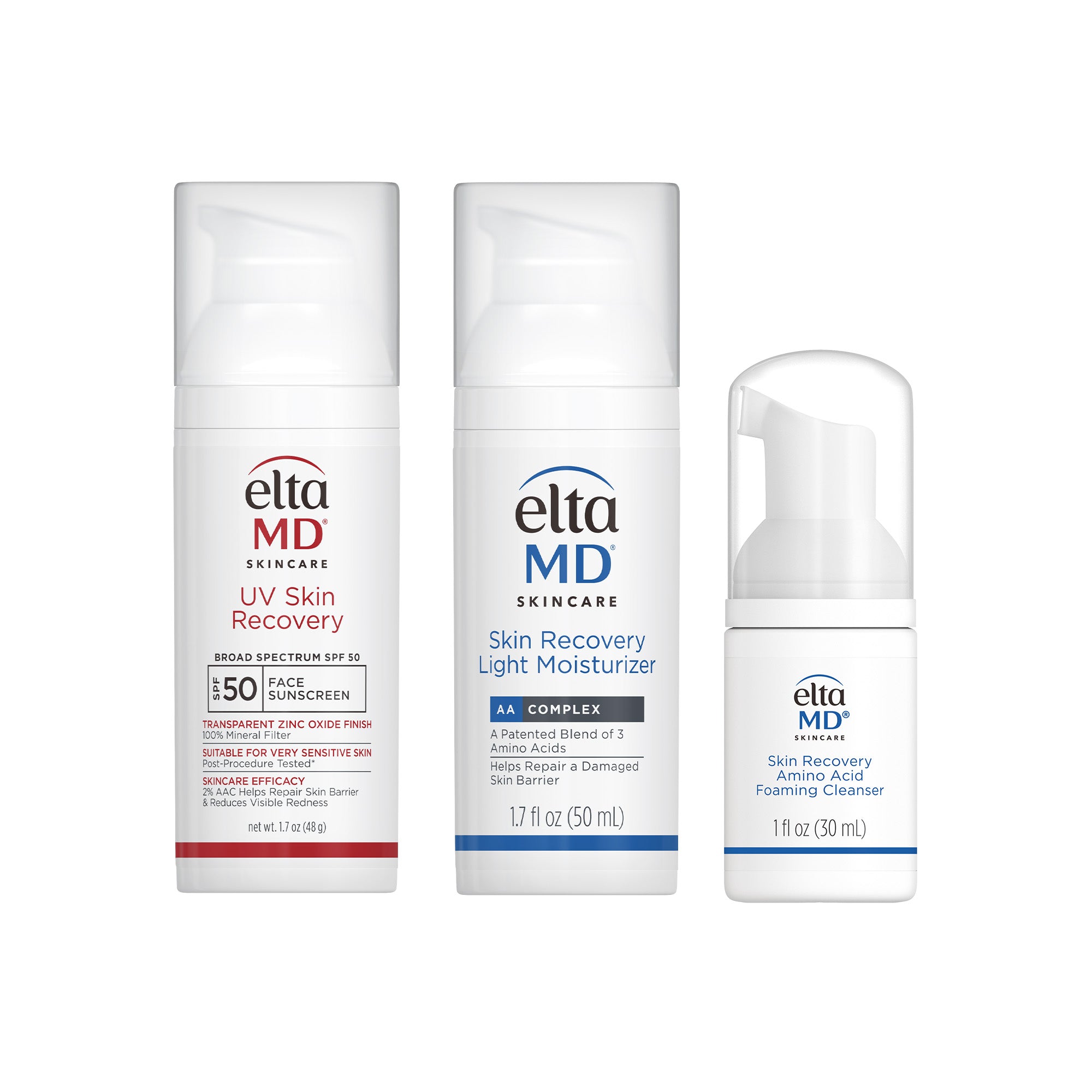 EltaMD Sensitive Skin Care Bundle Kit - Gentle Facial Cleanser & Moisturizer for Dry, Irritated Skin - Perfect for Daily Skincare Routine & Post-Procedure Recovery
