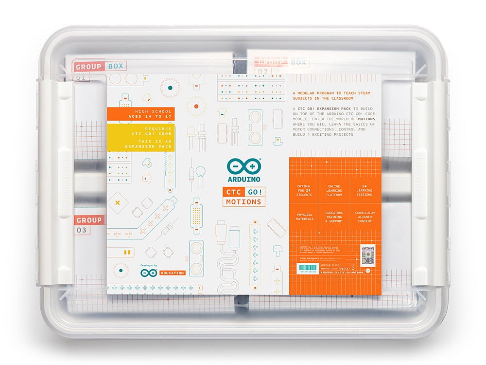 Arduino CTC GO! MOTIONS EXPANSION PACK - STEM Learning Kit for Robotics & Coding Projects - Perfect for Classroom, Homeschool & DIY Electronics Enthusiasts