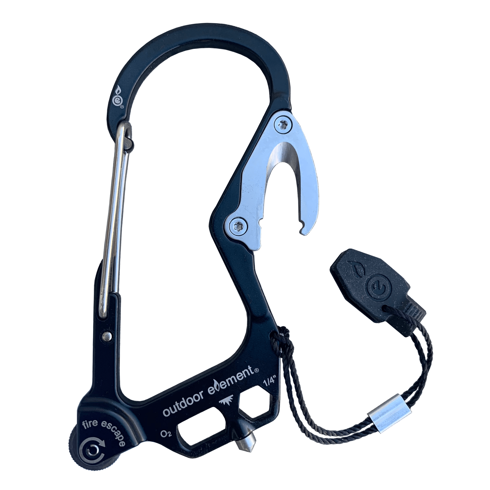 Fire Escape Multitool Carabiner - Black Forest Specialty Edition | Emergency Survival Gear for Camping, Hiking & Outdoor Adventures