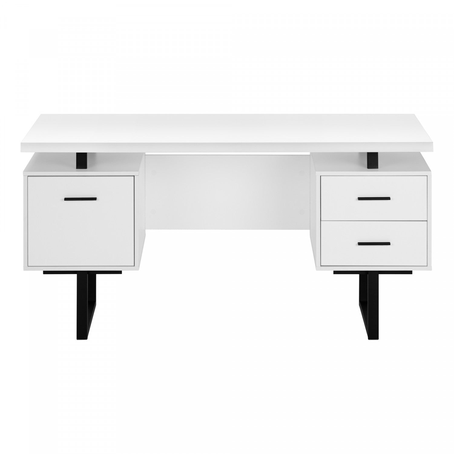 Loura White Modern Office Desk - Stylish & Functional Home Office Furniture for Work & Study