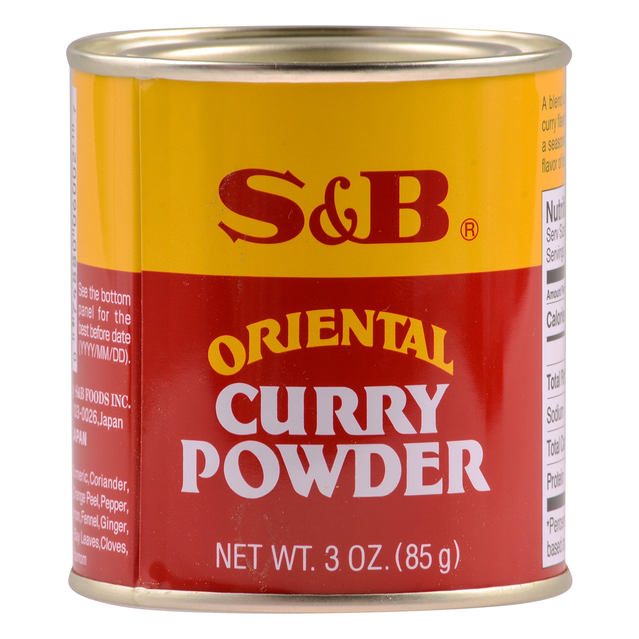 S&B Oriental Curry Powder, 3 Oz - Authentic Japanese Flavor for Home Cooking, Ramen & Rice Dishes
